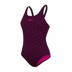 SPEEDO LADIES ENDURANCE®10 BOOMSTAR 1 PIECE SWIMSUIT BLACK