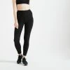 DOMYOS High-Waisted Fitness Leggings BLACK