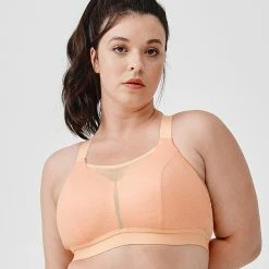 KALENJI COMFORT RUNNING BRA Khaki grey/Khaki grey/Khaki grey