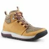 QUECHUA WATERPROOF NATURE HIKING SHOES Sand/Chocolate truffle