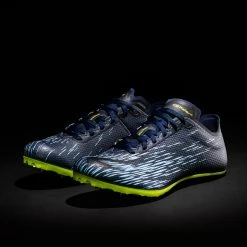 KALENJI AT SPRINT ATHLETICS SPIKES Navy blue/Light sky blue/Fluo lime yellow -Women Sports Elegant Store kc1941f664ad0995d1223a3238b00ccfd