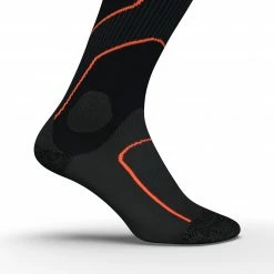 KIPRUN RUNNING COMPRESSION SOCKS BLACK/Fluo blood orange 11 KIPRUN RUNNING COMPRESSION SOCKS BLACK/Fluo blood orange -Women Sports Elegant Store kc231cd18fe1df6a11eebade76aad69ef