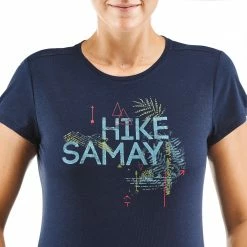 QUECHUA Women's Hiking T-shirt Navy blue/DARK BLUE 13 QUECHUA Women's Hiking T-shirt Navy blue/DARK BLUE -Women Sports Elegant Store kc3c2b596379e2ed1543b7827e7d6b7ac