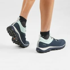 QUECHUA ULTRA-LIGHT HIKING SHOES DARK BLUE/GREEN -Women Sports Elegant Store kc4306051821b59a3fe8fe1edd4935a5e