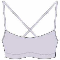 DOMYOS 100 Comfort Women's Cardio Fitness Sports Bra LIGHT BLUE