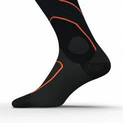 KIPRUN RUNNING COMPRESSION SOCKS BLACK/Fluo blood orange 10 KIPRUN RUNNING COMPRESSION SOCKS BLACK/Fluo blood orange -Women Sports Elegant Store kc59e09b4713ea82d96f20930ff9c4488