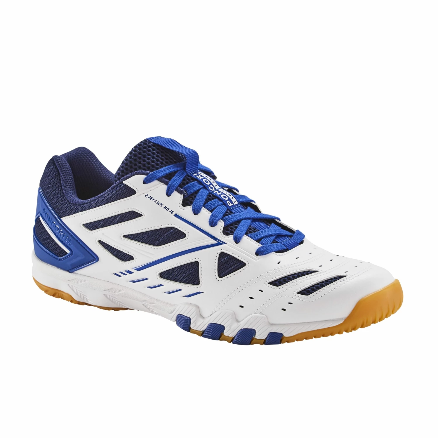 PONGORI Table Tennis Shoes TTS 560 Burgundy/Snow white 2 PONGORI Table Tennis Shoes TTS 560 Burgundy/Snow white - Image 2