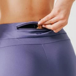 KALENJI RUN WARM + WOMEN'S RUNNING WARM TIGHTS BLUE/PURPLE/PURPLE -Women Sports Elegant Store kc85def8d9b5449fa5794c0f4a58fc195