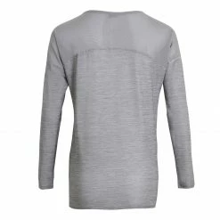 DOMYOS Women's Fitness Cardio Training Long-Sleeved T-Shirt 120 Lunar grey/Pewter