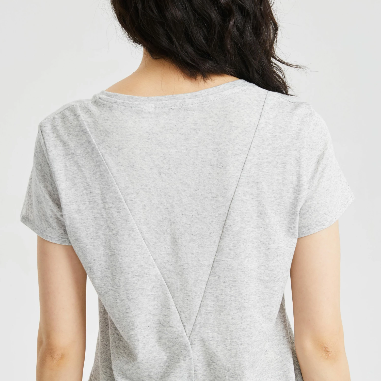 QUECHUA Women's Country Walking T-shirt GREY 9 QUECHUA Women's Country Walking T-shirt GREY - Image 9