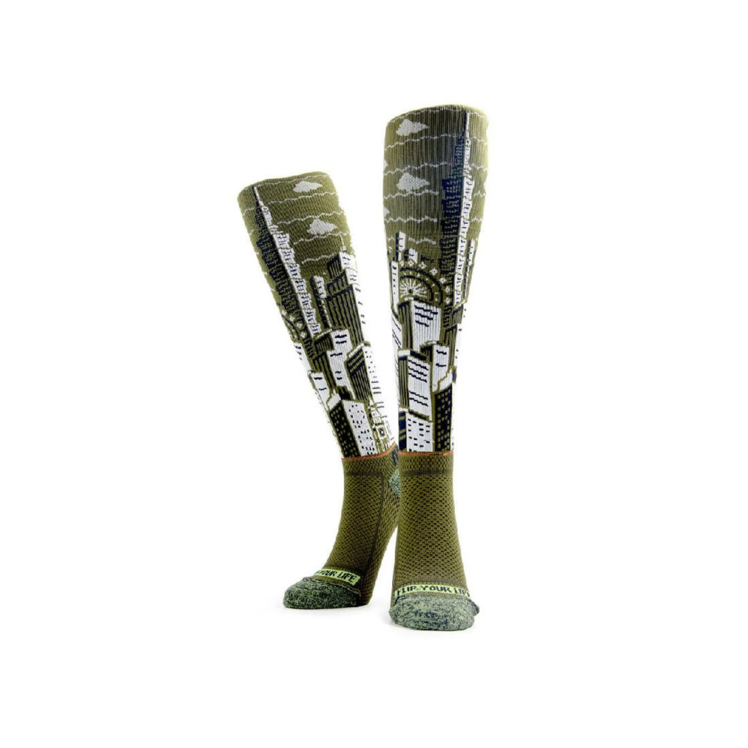 FLIPPOS FLIPPOS Compression Socks BLUE/Brick red 3 FLIPPOS FLIPPOS Compression Socks BLUE/Brick red - Image 3