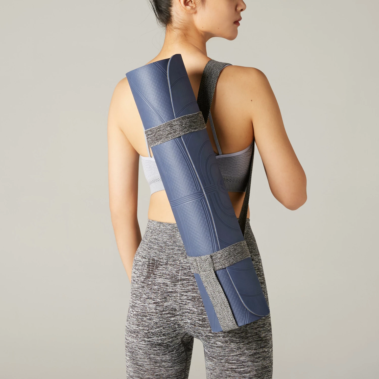 KIMJALY Gentle Yoga Sports Bra LIGHT BLUE/BLACK 7 KIMJALY Gentle Yoga Sports Bra LIGHT BLUE/BLACK - Image 7