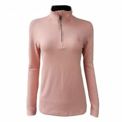 VR TRAVELER Ladies T-Zip Fleece Pullover Burgundy