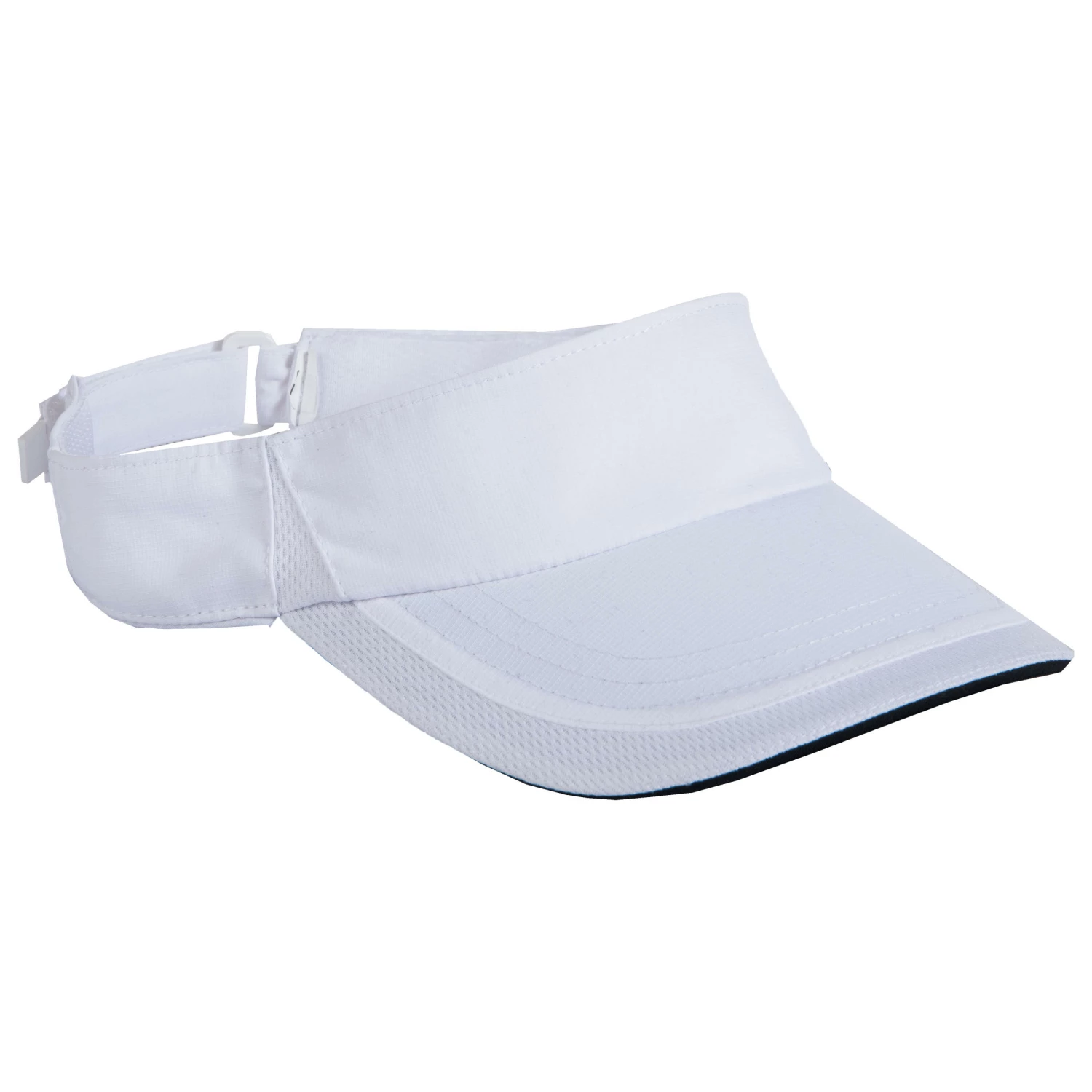 ARTENGO Tennis Visor TV 100 56 cm Snow white/BLACK 2 ARTENGO Tennis Visor TV 100 56 cm Snow white/BLACK - Image 2