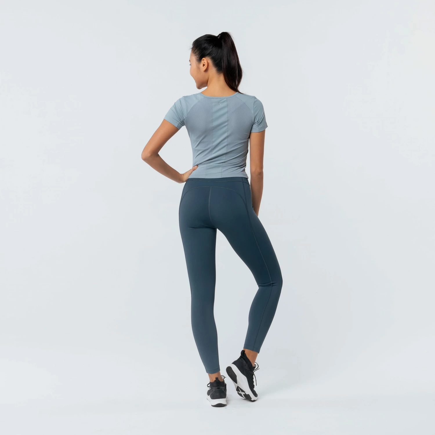 DOMYOS BODY BUILDING WOMEN CROP CN LIGHT BLUE GREY/LIGHT BLUE GREY 8 DOMYOS BODY BUILDING WOMEN CROP CN LIGHT BLUE GREY/LIGHT BLUE GREY - Image 8