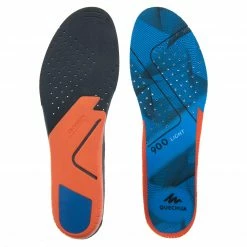 QUECHUA HIKING INSOLE Pacific blue/Mandarine