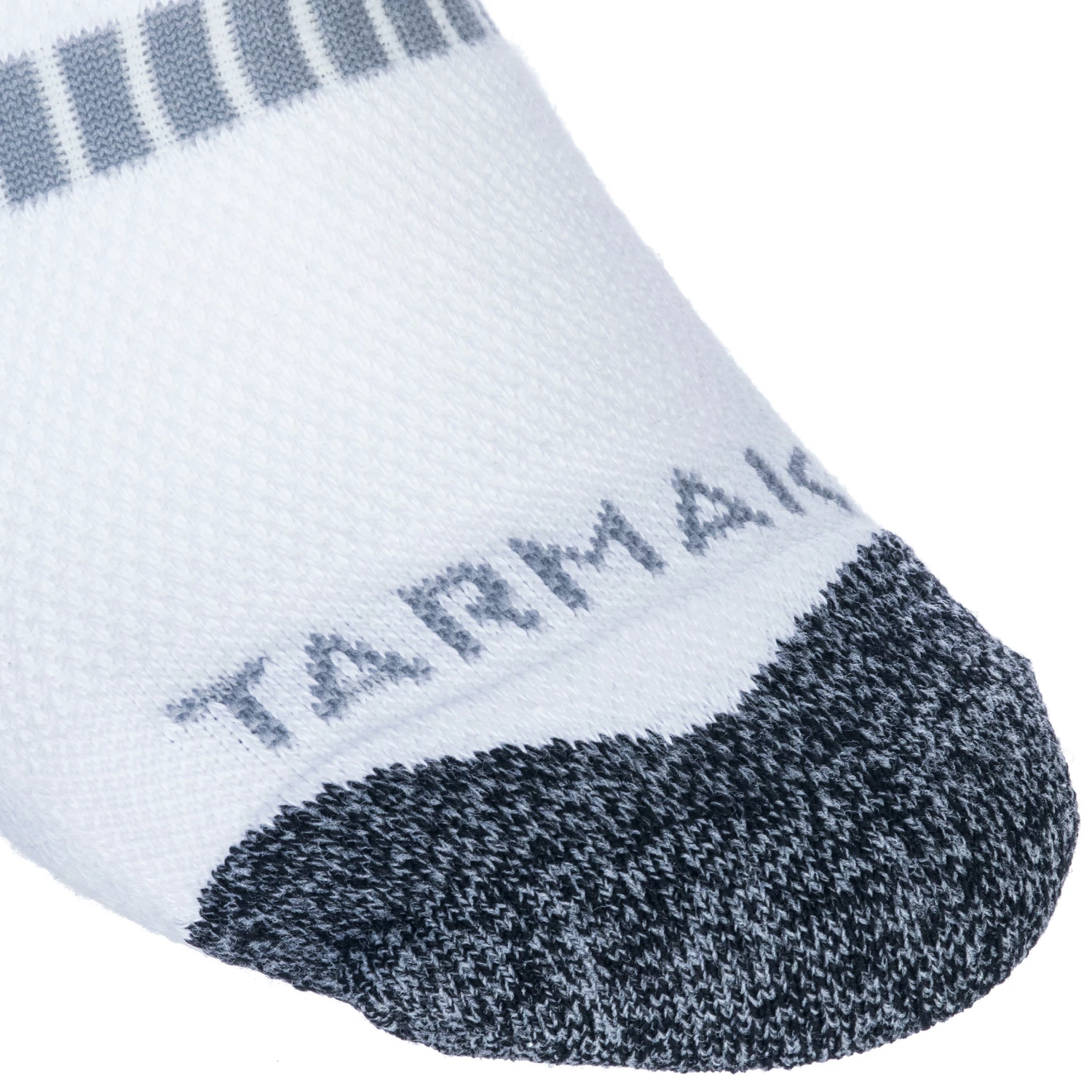 TARMAK Men's/Women's Basketball Mid Socks 2-Pack SO500 BLACK/Dark grey 7 TARMAK Men's/Women's Basketball Mid Socks 2-Pack SO500 BLACK/Dark grey - Image 7