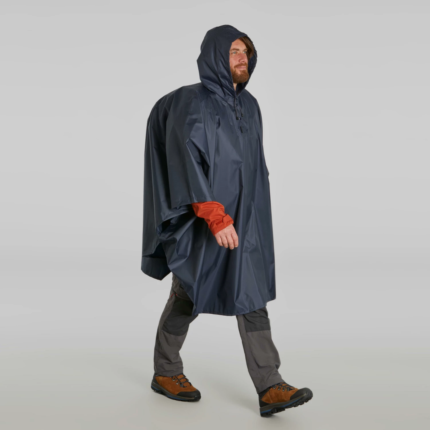 FORCLAZ Hiking Rain Poncho Abyss grey 10 FORCLAZ Hiking Rain Poncho Abyss grey - Image 10