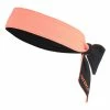 ARTENGO Tennis Bandana Fluo peach/BLACK