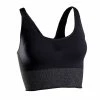 KIMJALY Seamless Long Dynamic Yoga Sports Bra BLACK