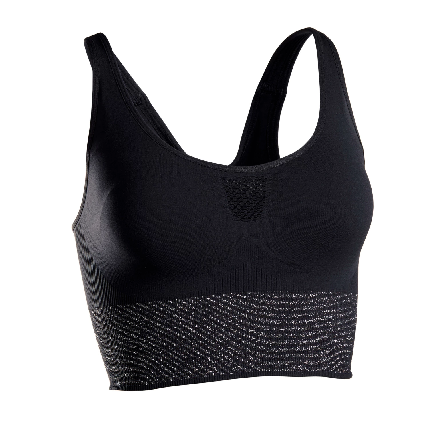 KIMJALY Seamless Long Dynamic Yoga Sports Bra BLACK 1 KIMJALY Seamless Long Dynamic Yoga Sports Bra BLACK