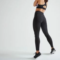 DOMYOS High-Waisted Shaping Fitness Leggings BLACK 11 DOMYOS High-Waisted Shaping Fitness Leggings BLACK -Women Sports Elegant Store kdb286aa46dafc9745152988c15f2de0c