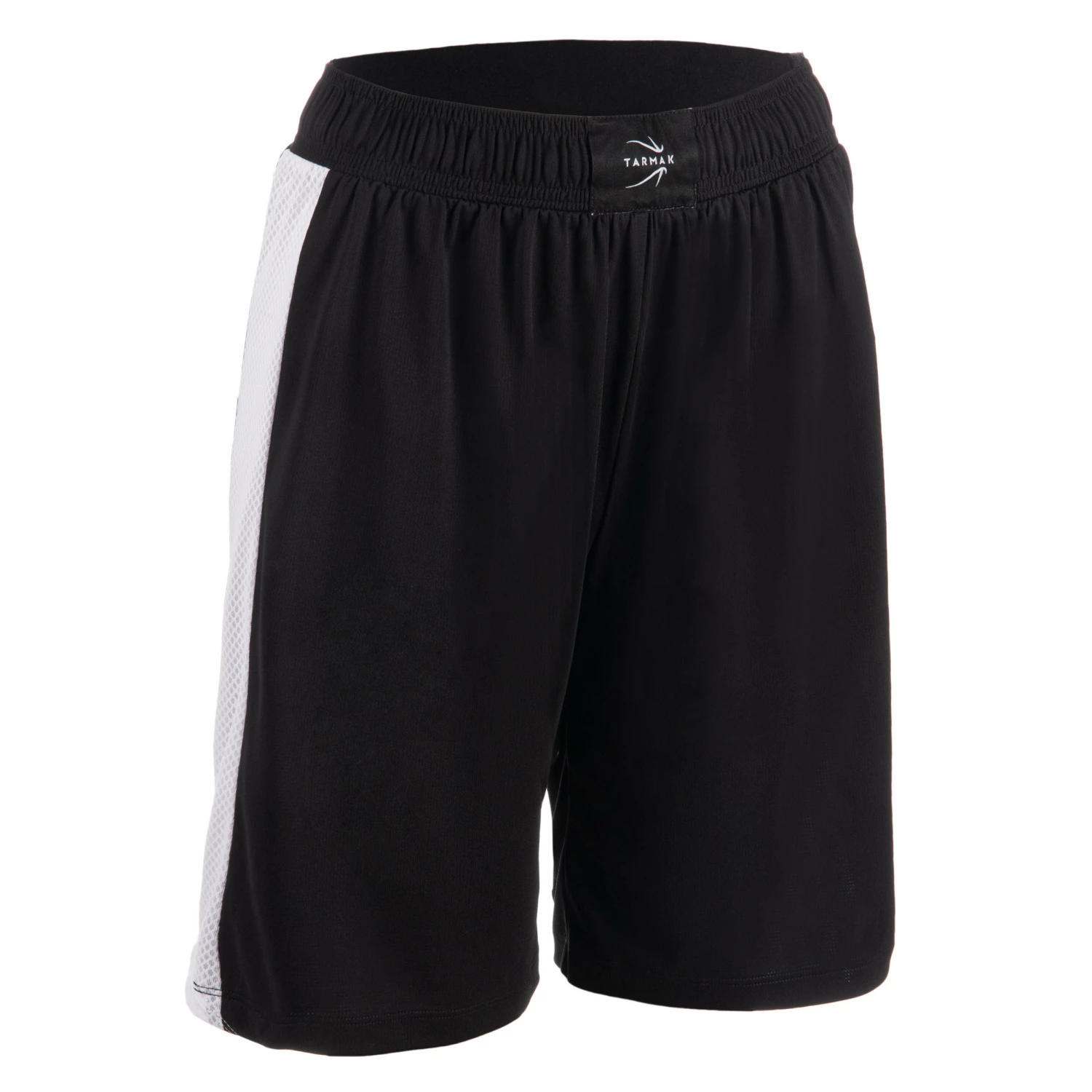 TARMAK Women's Basketball Shorts SH500 BLACK/Snow white 1 TARMAK Women's Basketball Shorts SH500 BLACK/Snow white