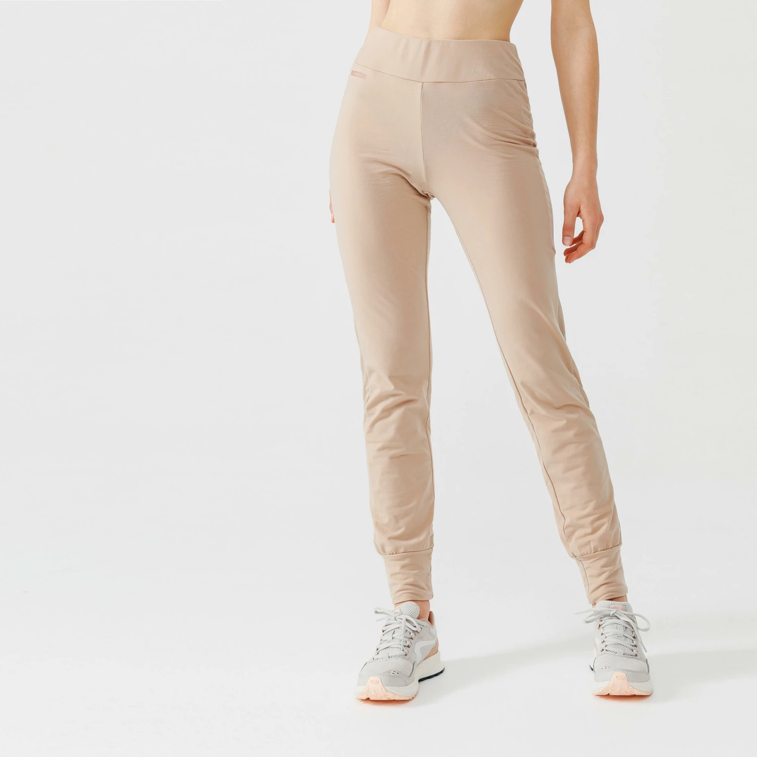KALENJI Run Warm Women's Running Trousers Powdery beige 2 KALENJI Run Warm Women's Running Trousers Powdery beige - Image 2
