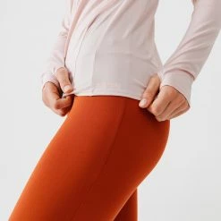 KALENJI Run Dry + Women's Running Long-Sleeved Zip Tee-Shirt PINK -Women Sports Elegant Store ke18cce3a113f0ef4b7a3abbadef1b469