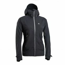 QUECHUA Women's Waterproof Mountain Walking Jacket BLACK