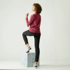 NYAMBA Round Neck Fitness Sweatshirt LIGHT GREY -Women Sports Elegant Store ke3bb2600d91b62d281499fd1e593f69a