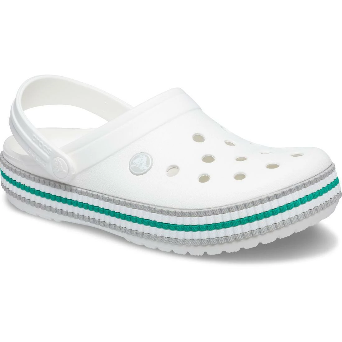CROCS Crocband Varsity Clog (Unisex) White WHITE 1 CROCS Crocband Varsity Clog (Unisex) White WHITE