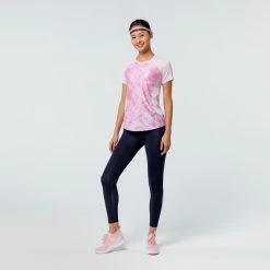 DOMYOS Women's Fitness Cardio Training T-Shirt 500 Begonia pink/Candyfloss