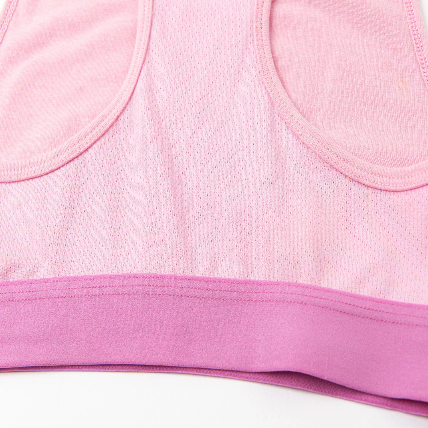 DOMYOS Girls' Gym Sports Bra 100 Light rose/Light rose/PINK 5 DOMYOS Girls' Gym Sports Bra 100 Light rose/Light rose/PINK - Image 5