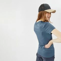 QUECHUA Women’s Mountain Walking Short-Sleeved T-Shirt MH100 Storm grey 8 QUECHUA Women’s Mountain Walking Short-Sleeved T-Shirt MH100 Storm grey -Women Sports Elegant Store ke94f40f5ff4eedc2d100874286f6b546