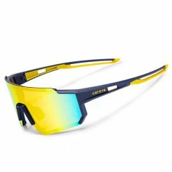 CATEYE A.R. II Sports Sunglasses|Polarized|Cycling Glasses YELLOW