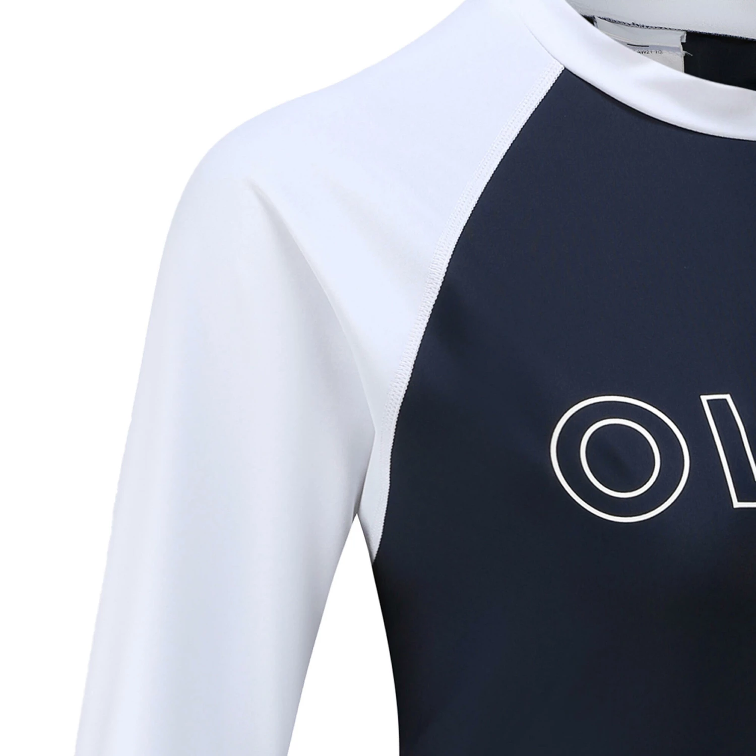 OLAIAN WOMEN’S SLIM UV TOP 100 Navy blue/Snow white 6 OLAIAN WOMEN’S SLIM UV TOP 100 Navy blue/Snow white - Image 6