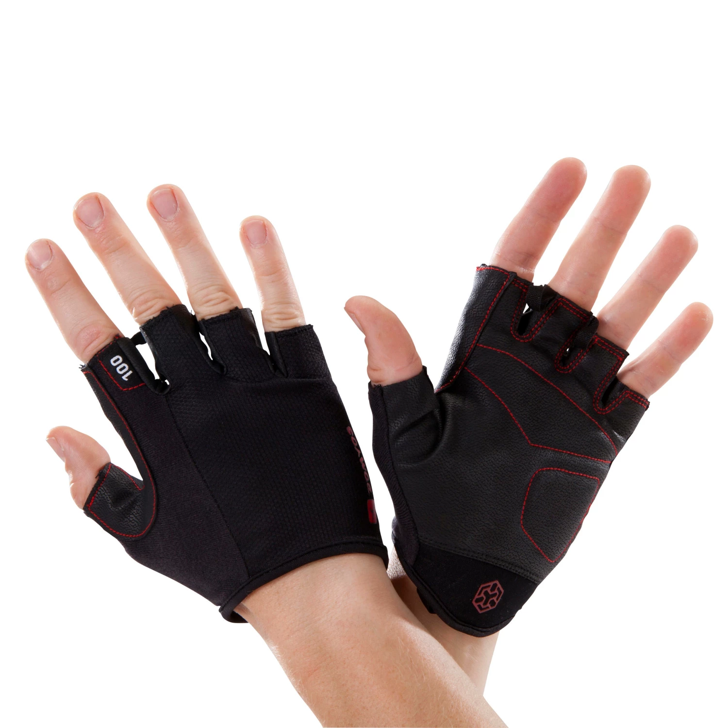 CORENGTH 100 Weight Training Gloves Cherry red/BLACK 2 CORENGTH 100 Weight Training Gloves Cherry red/BLACK - Image 2