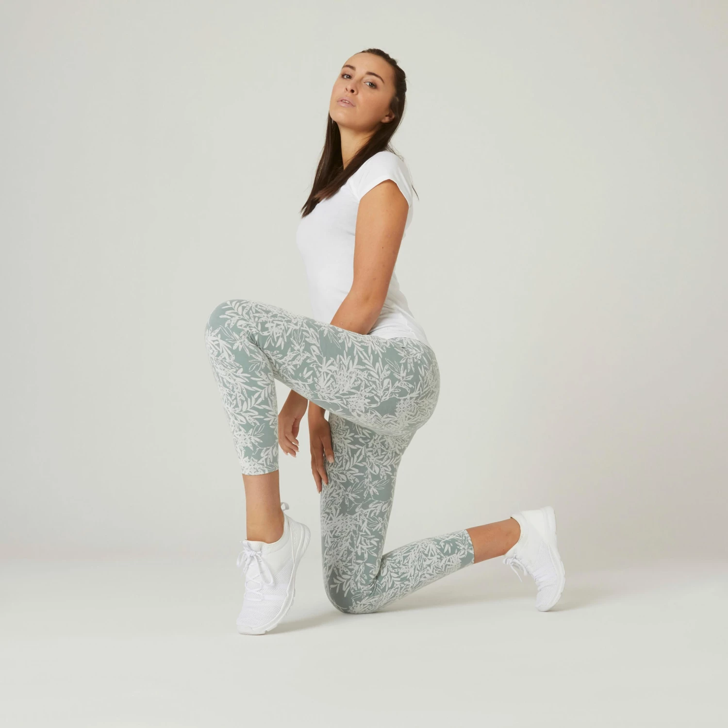 NYAMBA Fitness Shaping Cotton Leggings GREEN 3 NYAMBA Fitness Shaping Cotton Leggings GREEN - Image 3