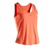 ARTENGO Women's Tennis Tank Top TK Dry 100 Fluo peach