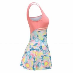 NABAIJI Women's Swimming One-Piece Shorty Swimsuit HEVA-L SKIRT ALL FRUTS PINK/Bubblegum /Fluo pale peach -Women Sports Elegant Store kf15a3cf3e536965c89d3a7ca9e8406fa