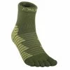 AONIJIE E4819 Sports Toe Socks | MidTop | Thickened | Coolmax LIGHT GREEN