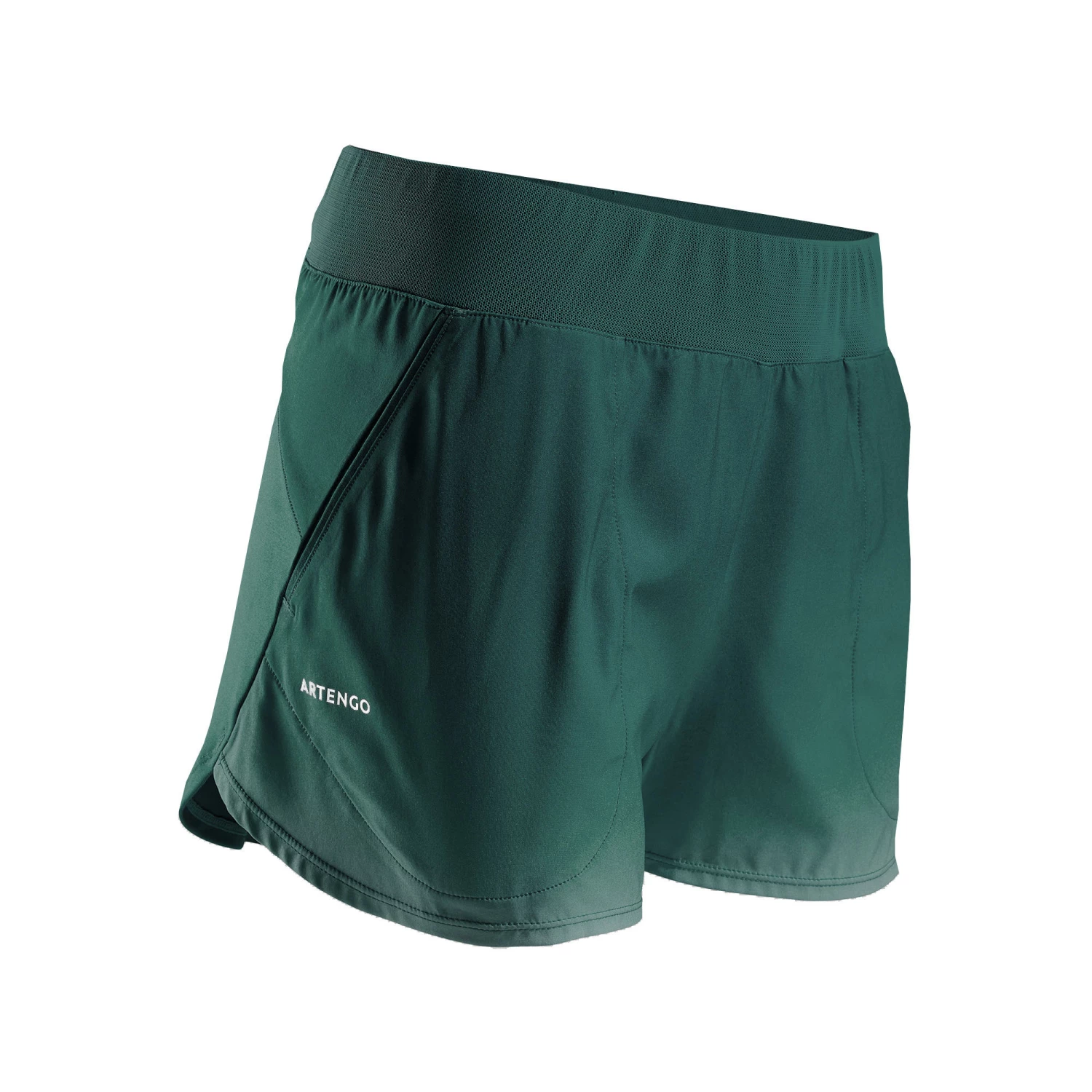 ARTENGO Women's Tennis Shorts SH Dry 500 Verdigris 1 ARTENGO Women's Tennis Shorts SH Dry 500 Verdigris