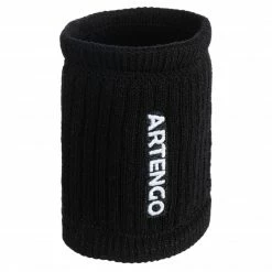 ARTENGO Tennis Wristbands TP 500 BLACK -Women Sports Elegant Store kf507625ac97a74d143637197dc61005d