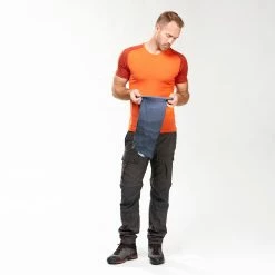 FORCLAZ Multi-position Tube Scarf TREK 100 Grey Storm grey/BLACK/Storm grey -Women Sports Elegant Store kf931d8d5a2eda5589db04b257613245a