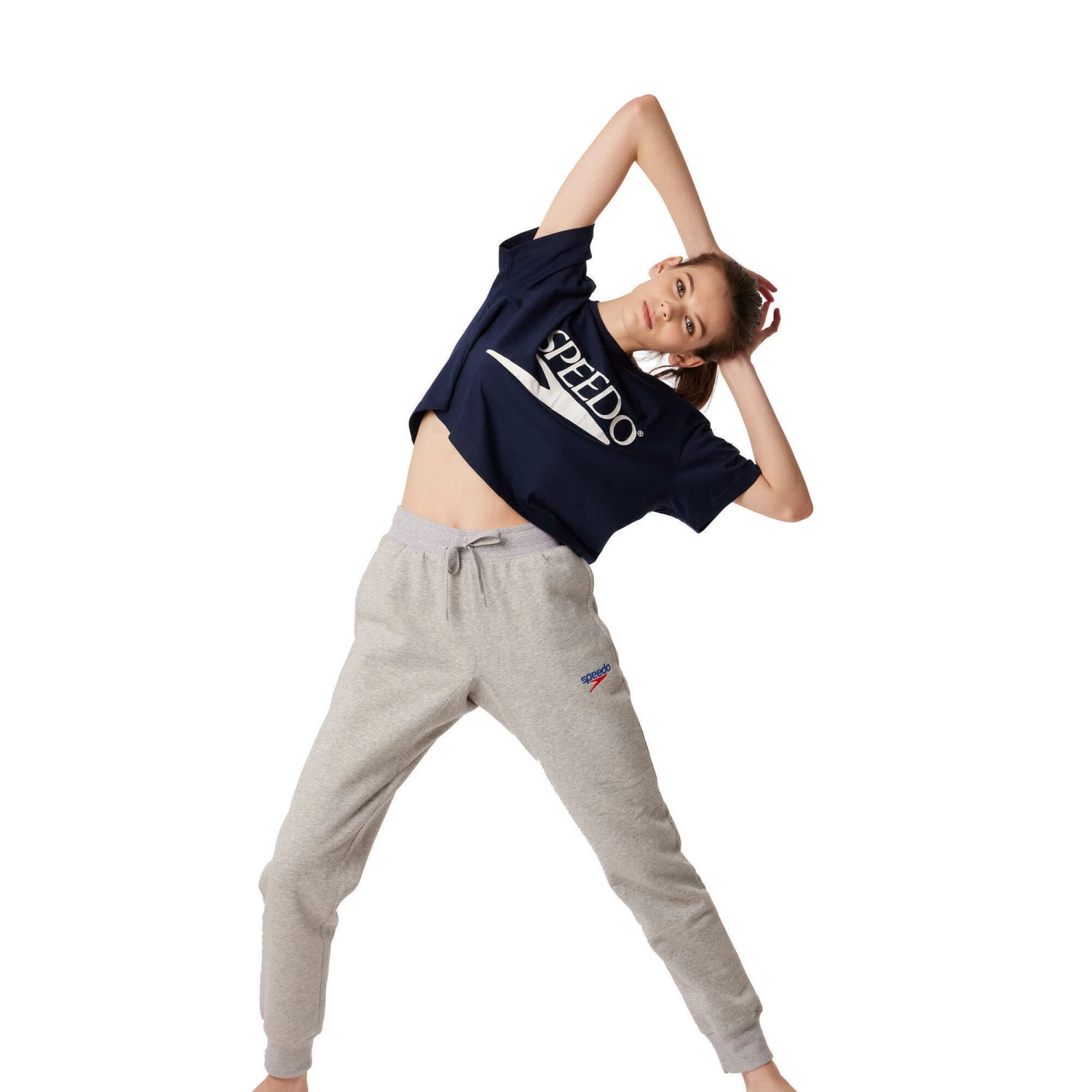 SPEEDO VINTAGE LADIES' CROP TEE Navy blue 4 SPEEDO VINTAGE LADIES' CROP TEE Navy blue - Image 4