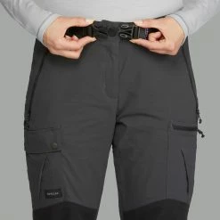 FORCLAZ Woman's mountain trekking trousers Carbon grey/BLACK -Women Sports Elegant Store kfdf893bc156e5f9606c49d1a84753675