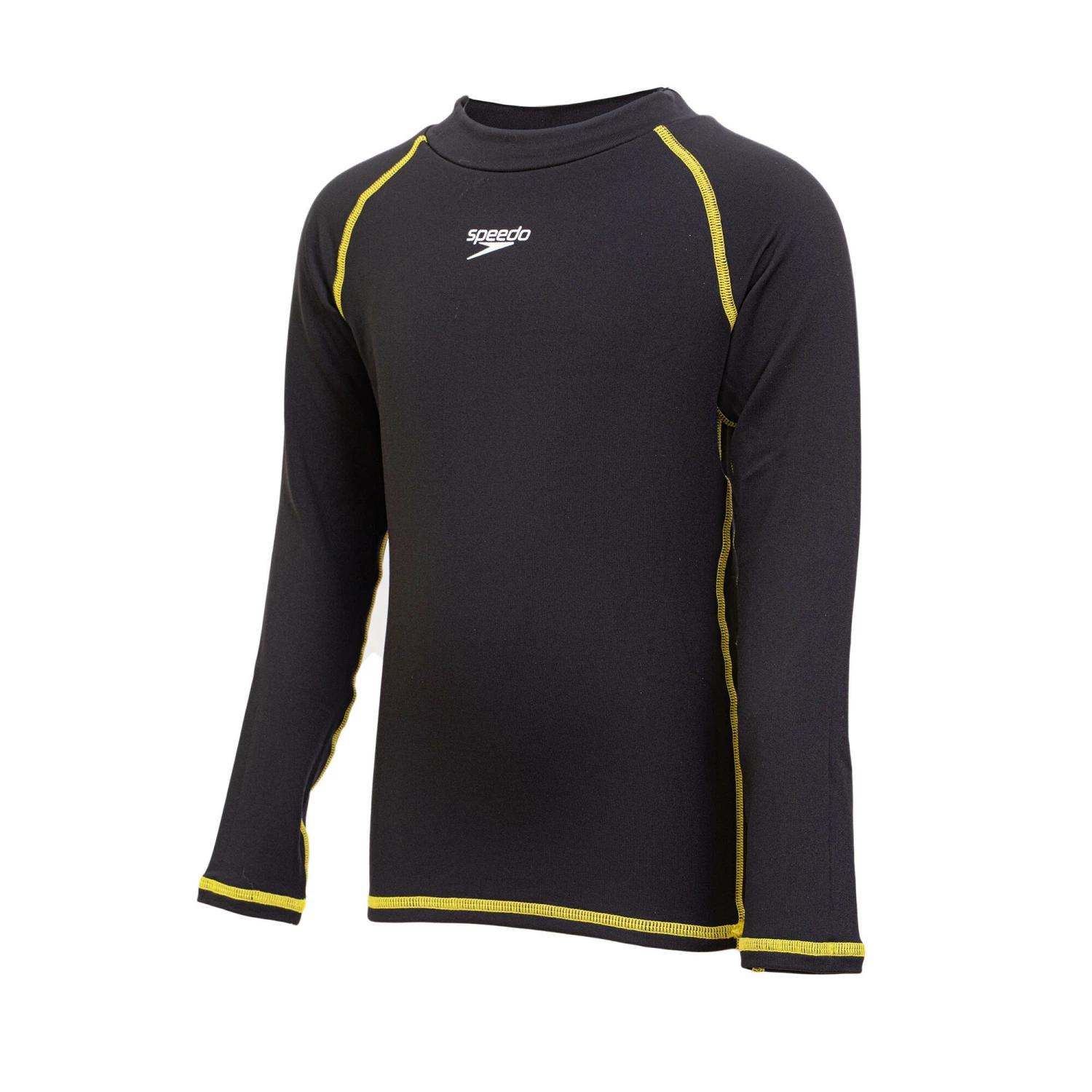 SPEEDO ESSENTIAL JUNIOR (AGED 4-12) LONG SLEEVE THERMAL RASHGUARD BLACK 3 SPEEDO ESSENTIAL JUNIOR (AGED 4-12) LONG SLEEVE THERMAL RASHGUARD BLACK - Image 3