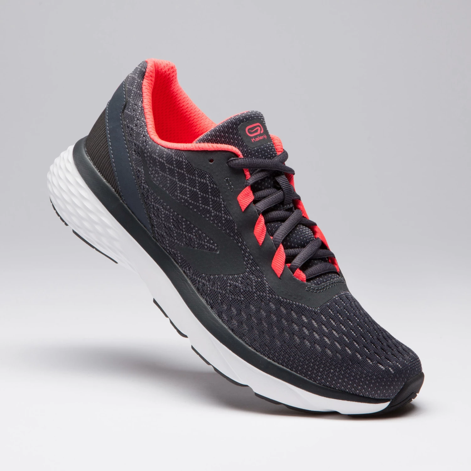 KALENJI RUN SUPPORT WOMEN'S RUNNING SHOES GREY CORAL PINK 5 KALENJI RUN SUPPORT WOMEN'S RUNNING SHOES GREY CORAL PINK - Image 5